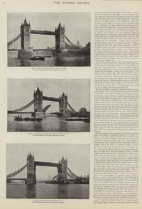 Opførelsen af Tower Bridge, London af English Photographer