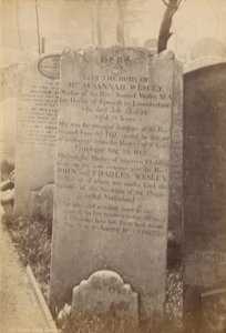 Susannah Wesleys grav af English Photographer