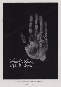 Mrs Frank Leslie hånd (s/h foto) af English Photographer