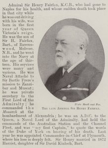 Den afdøde admiral Sir Henry Fairfax af English Photographer