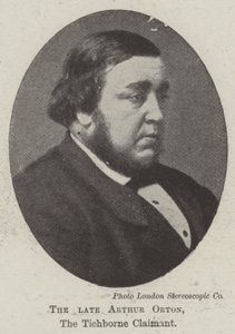 Den afdøde Arthur Orton, Tichborne-fordringshaveren af English Photographer