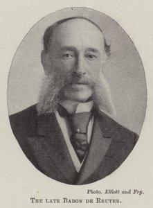 Afdøde baron de Reuter af English Photographer