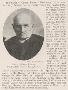 Den afdøde Canon Carter, Warden of the House of Mercy, Clewer af English Photographer