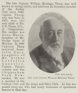 Den afdøde kaptajn William Montagu Tharp af English Photographer