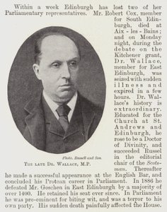 Afdøde Dr. Wallace, MP af English Photographer