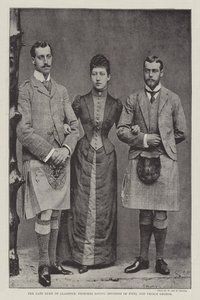 Den afdøde hertug af Clarence, prinsesse Louise (hertuginde af Fife) og prins George af English Photographer