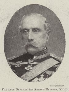 Den afdøde general Sir Arthur Herbert, KCB af English Photographer