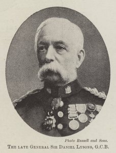 Den afdøde general Sir Daniel Lysons, GCB af English Photographer