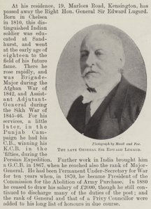 Den afdøde general Sir Edward Lugard af English Photographer