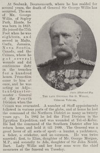 Den afdøde general Sir G Willis, Krim-veteran af English Photographer