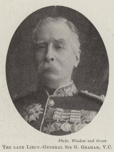 Den afdøde generalløjtnant Sir G Graham, VC af English Photographer