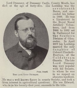 Den afdøde Lord Dunsany af English Photographer
