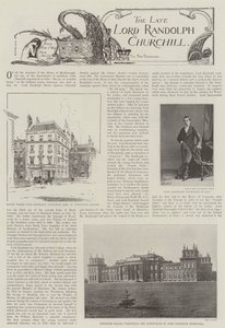 Den afdøde Lord Randolph Churchill af English Photographer