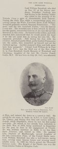 Den afdøde Lord William Beresford, VC, tidligere oberst 9. Lancers af English Photographer