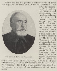 Den afdøde M Puvis de Chavannes af English Photographer
