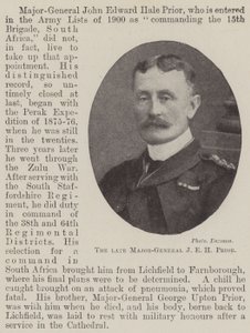 Den afdøde generalmajor J E H Prior af English Photographer