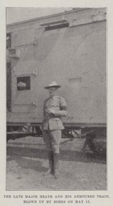 Den afdøde major Heath og hans pansrede tog, sprængt i luften af boerne den 17. maj af English Photographer