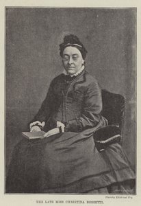 Afdøde frøken Christina Rossetti af English Photographer