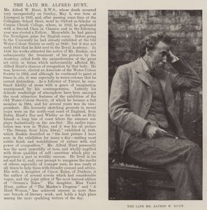 Den afdøde hr. Alfred W Hunt af English Photographer