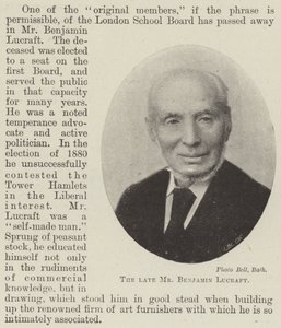Afdøde hr. Benjamin Lucraft af English Photographer