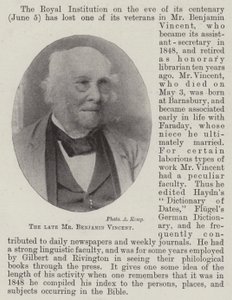 Afdøde hr. Benjamin Vincent af English Photographer