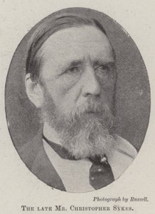 Den afdøde hr. Christopher Sykes af English Photographer