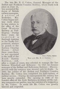 Afdøde hr. E. J. Cotton af English Photographer