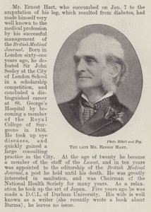 Den afdøde hr. Ernest Hart af English Photographer