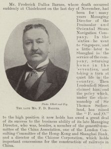 Afdøde hr. F D Barnes af English Photographer