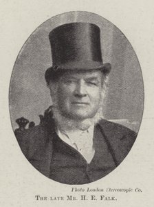 Afdøde hr. H E Falk af English Photographer