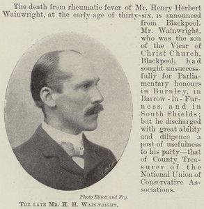 Afdøde hr. H. Wainwright af English Photographer