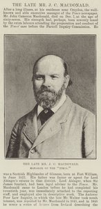 Den afdøde hr. J. C. Macdonald, leder af Times af English Photographer