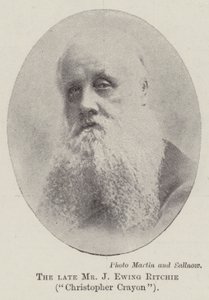 Den afdøde hr. J Ewing Ritchie, Christopher Crayon af English Photographer