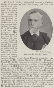 Afdøde John R Findlay af English Photographer