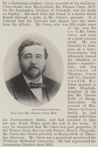 Afdøde Thomas Owen, MP af English Photographer