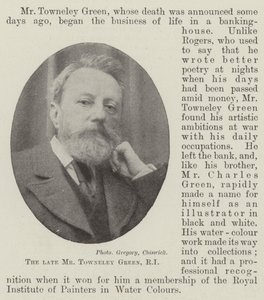 Afdøde Mr Towneley Green, RI af English Photographer