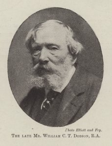 Den afdøde Mr William C T Dobson, RA af English Photographer