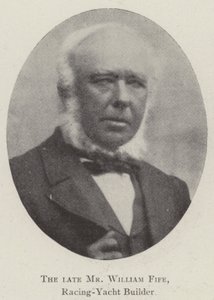 Den afdøde Mr. William Fife, Racing-Yacht Builder af English Photographer