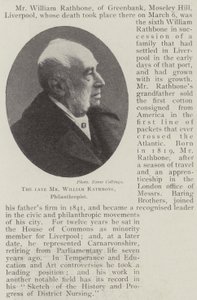 Afdøde Mr William Rathbone, filantrop af English Photographer