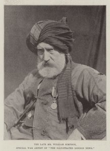 Den afdøde Mr William Simpson, Special War Artist of The Illustrated London News af English Photographer