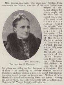 Afdøde fru E Marshall af English Photographer