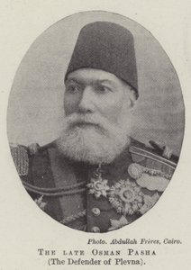 Den afdøde Osman Pasha, Plevnas forsvarer af English Photographer