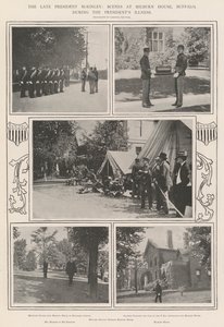 Den afdøde præsident McKinley, scener i Milburn House, Buffalo, under præsidentens sygdom