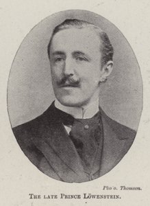 afdøde prins Lowenstein af English Photographer