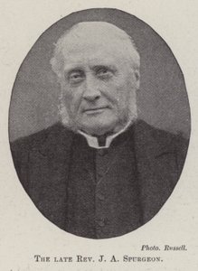 Den afdøde pastor J A Spurgeon af English Photographer