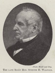 Den afdøde højre ærede Spencer H Walpole af English Photographer