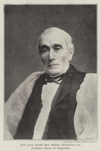 Den afdøde højre pastor Henry Philpott, DD, tidligere biskop af Worcester af English Photographer