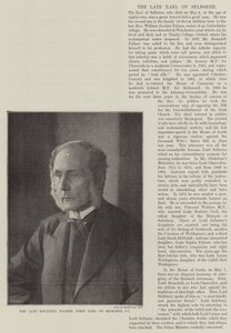 Den afdøde Roundell Palmer, First Earl of Selborne, PC af English Photographer