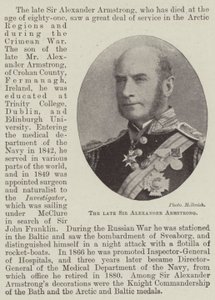 Den afdøde Sir Alexander Armstrong af English Photographer