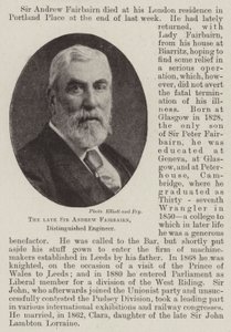 Den afdøde Sir Andrew Fairbairn, Distinguished Engineer af English Photographer